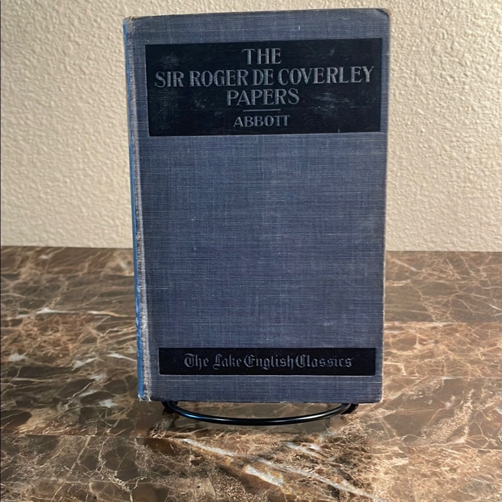 Antique The Sir Roger De Coverley Papers Book 1989
